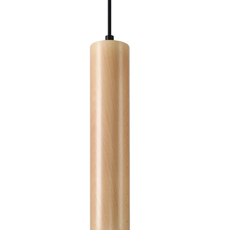 Lampa Wisząca LINO 1 naturalne drewno