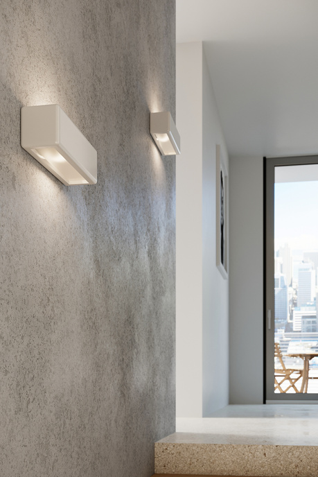 Kinkiet ceramiczny NESTA biały + 1x Żarówka LED E27 4000K Zimna 7,5W 650lm