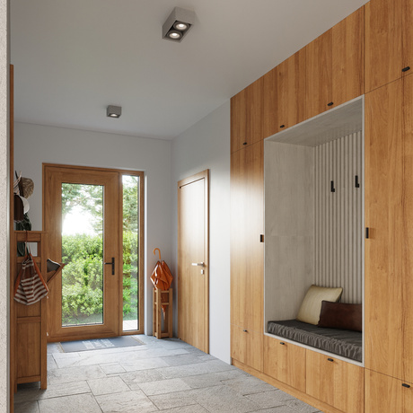 Plafon QUATRO 2 beton + 2x Żarówka LED GU10 AR111 3000K CIEPŁA 12W 800lm