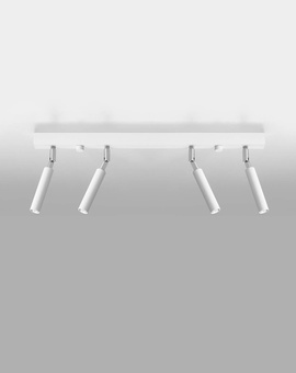 Plafon EYETECH 4 biały + 4x Żarówka LED G9 3000K Ciepła 4,5W 510lm