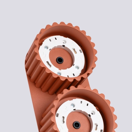 Plafon AURA 2 ochra czerwona Gx53