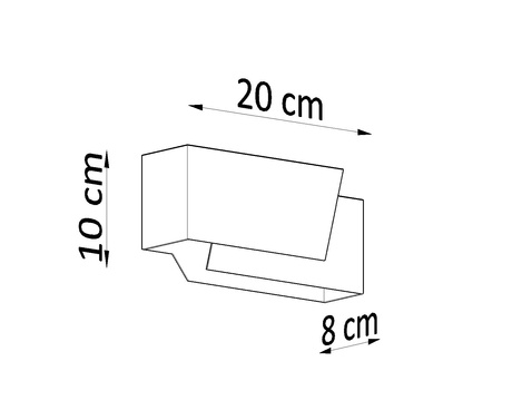 Kinkiet PIEGARE biały + 1x Żarówka LED G9 4000K Zimna 4,5W 530lm