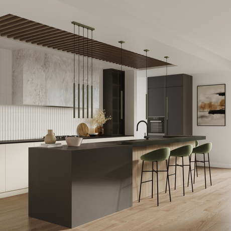 Lampa wisząca PASTELO 2 zielona oliwka + 2x Żarówka LED G9 3000K Ciepła 4,5W 450lm