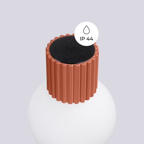 Kinkiet HALO ochra czerwona IP44V + 1X Żarówka LED G9 4000K Zimna 4,5W 460lm