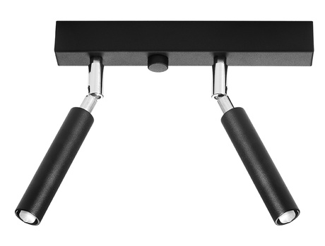 Plafon EYETECH 2 czarny + 2x Żarówka LED G9 3000K Ciepła 3W 192lm