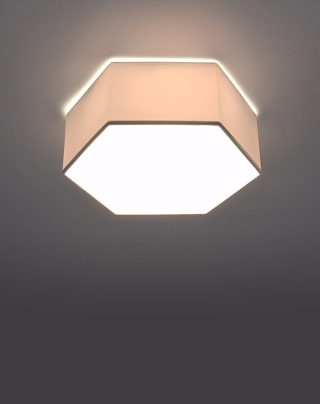 Plafon SUNDE 11 biały + 2x Żarówka LED E27 4000K Zimna 7,5W 650lm