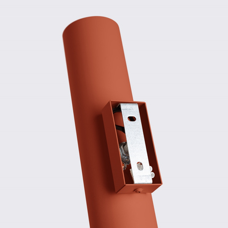 Kinkiet LAGOS 2 ochra czerwona + 2x Żarówka LED GU-10 3000K Ciepła 7W 510lm