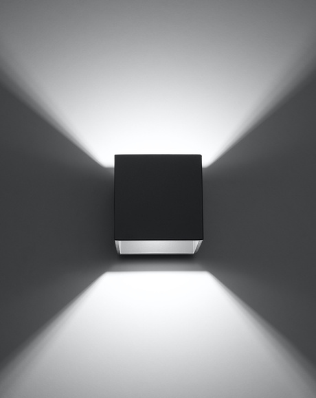 Kinkiet QUAD 1 antracyt + 1x Żarówka LED G9 4000K Zimna 4,5W 530lm