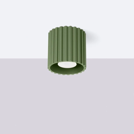 Plafon AURA 1 zielony oliwkowy GU10