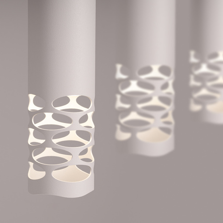 Lampa wisząca LIRO 3L biały + 3X Żarówka LED GU-10 3000K Ciepła 7W 510lm