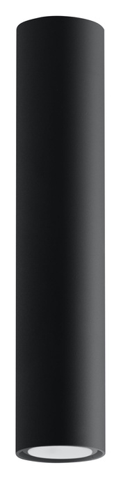 Plafon LAGOS 30 czarny + 1x Żarówka LED GU-10 4000K Zimna 7W 630lm