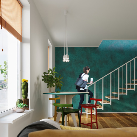 Lampa wisząca DIEGO 5 biała + 5 x Żarówka LED E27 4000K Zimna 7,5W 650lm