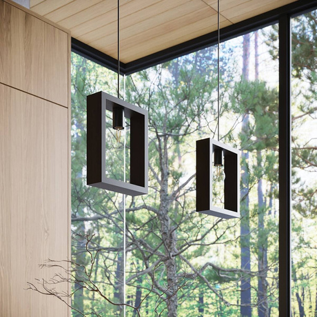 Lampa wisząca ARIES wenge + 1x Żarówka LED E27 4000K Zimna 7,5W 690lm