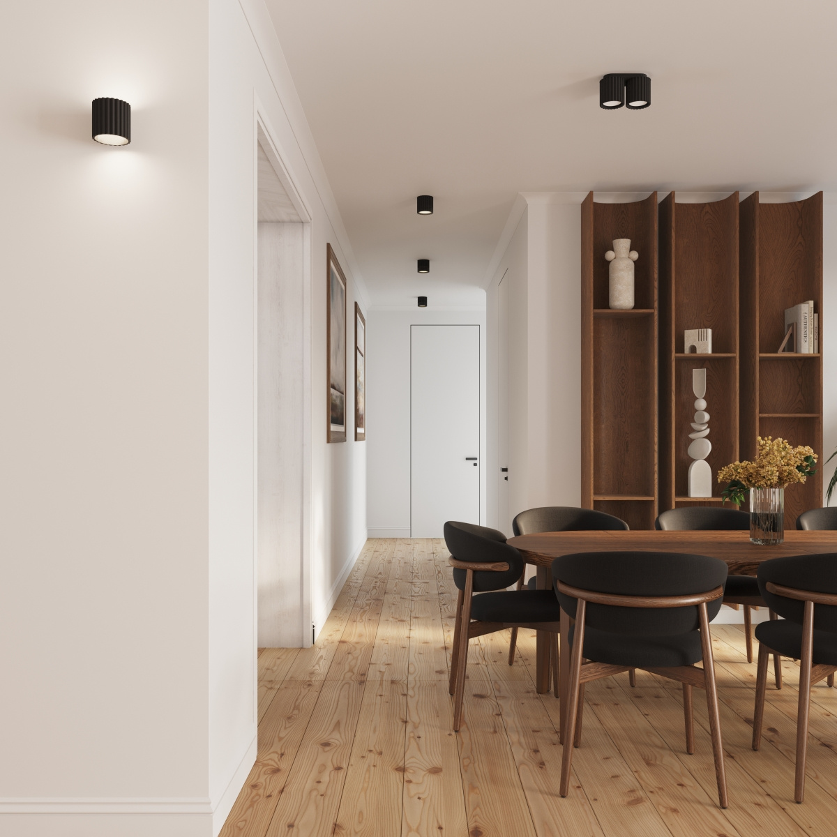 Plafon AURA 2 czarny GU10 + 2X Żarówka LED GU-10 4000K Zimna 7W 530lm