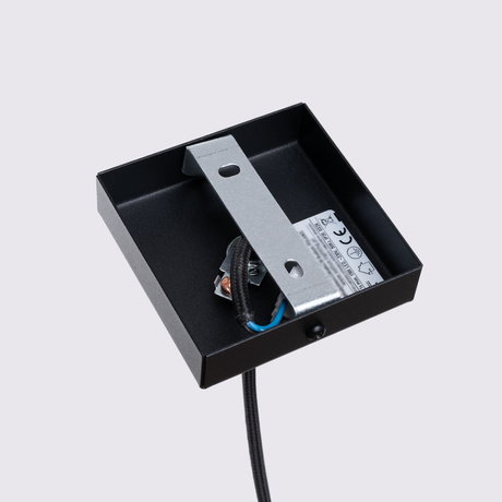 Lampa wisząca KARBON 1 czarny + 1x Żarówka LED GU-10 3000K Ciepła 7W 510lm