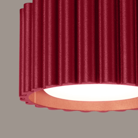 Plafon AURA 1 burgund Gx53 + 1X Żarówka LED GX53 3000K 8W 720lm