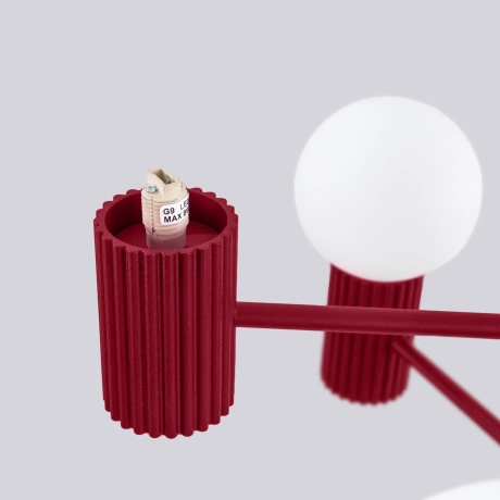 Żyrandol HALO 6 burgund