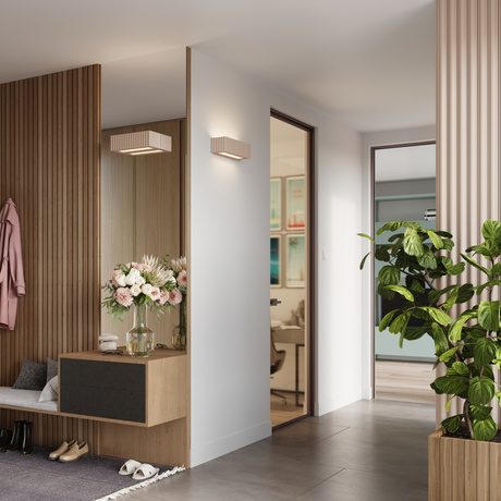 Kinkiet ceramiczny RIGATA taupe