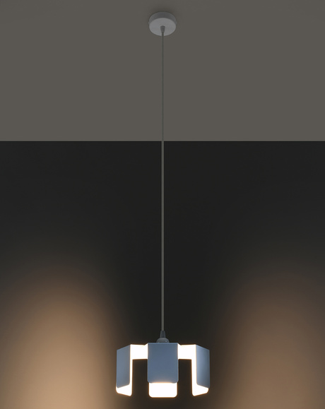 Lampa wisząca TULIP biały + 1x Żarówka LED E27 4000K Zimna 7,5W 650lm