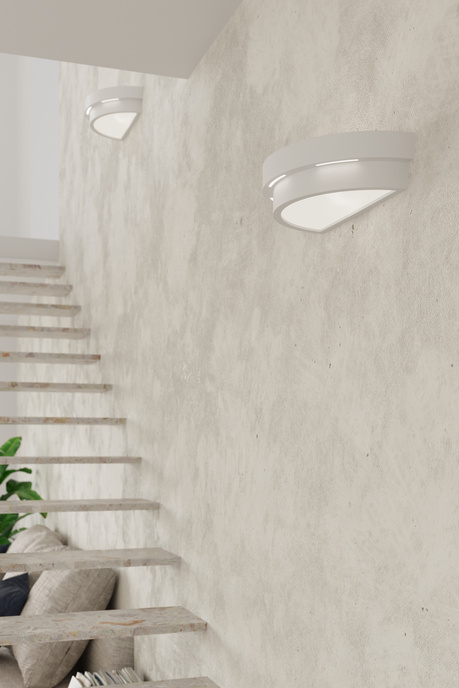 Kinkiet ceramiczny HELIOS biały + 1x Żarówka LED E27 3000K Ciepła 7,5W 620lm