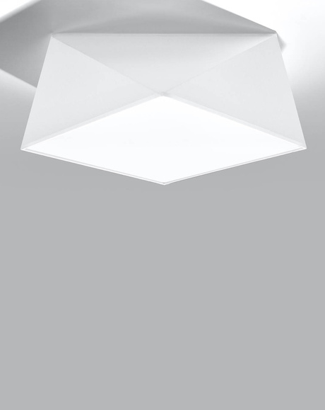 Plafon HEXA 35 BIAŁY + 2x Żarówka LED E27 4000K Zimna 7,5W 650lm