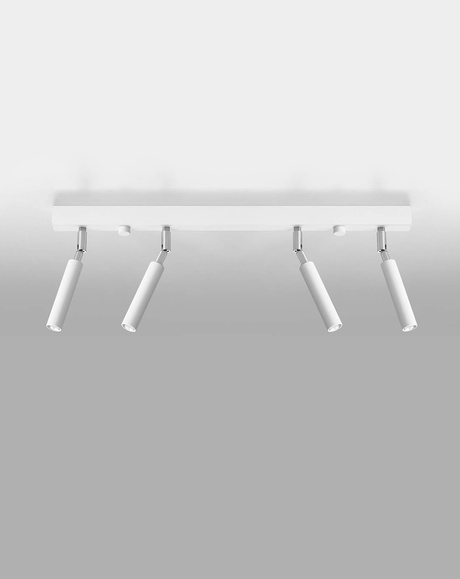 Plafon EYETECH 4 biały + 4x Żarówka LED G9 4000K Zimna 3W 204lm