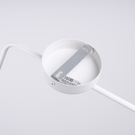 Kinkiet NOX biały + 1X Żarówka LED E14 4000K Zimna 7,5W 680lm