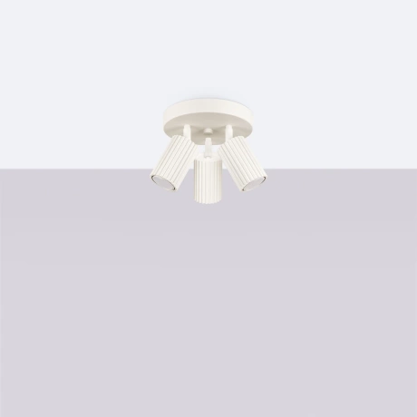 Plafon KARBON 3P beżowy