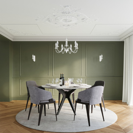 Żyrandol MINERWA 5 biały + 5x Żarówka LED E14 3000K Ciepła 7,5W 620lm