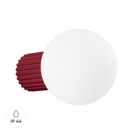Kinkiet HALO burgund IP44 + 1X Żarówka LED G9 3000K Ciepła 4,5W 450lm