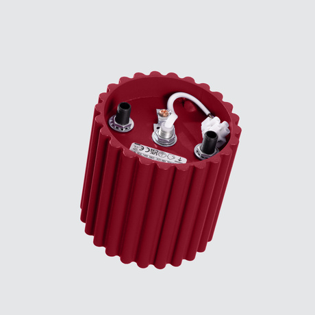 Plafon AURA 1 burgund GU10 + 1X Żarówka LED GU-10 3000K Ciepła 7W 510lm