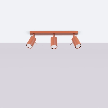 Plafon RING 3L ochra czerwona