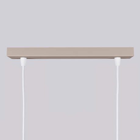 Lampa wisząca KARBON 2 taupe + 2X Żarówka LED GU-10 3000K Ciepła 7W 510lm