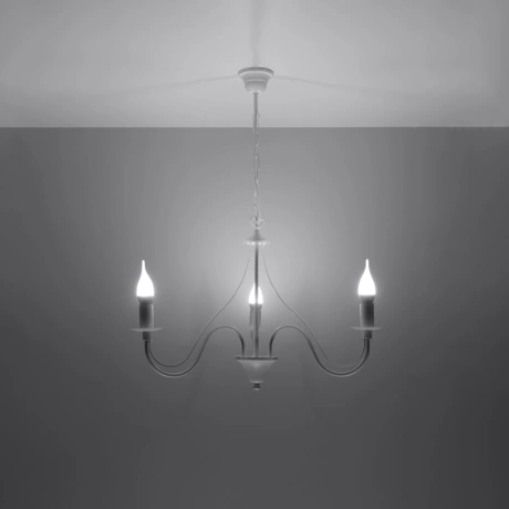 Żyrandol MINERWA 3 biały