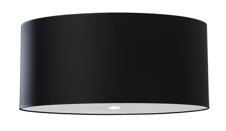 Plafon OTTO 60 czarny + 5x Żarówka LED E27 3000K Ciepła 7,5W 620lm