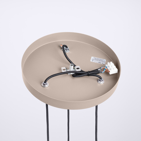 Lampa wisząca HALO 3P taupe + 3x Żarówka LED G9 4000K Zimna 4,5W 460lm