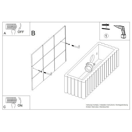 Kinkiet ceramiczny RIGATA zielony oliwkowy