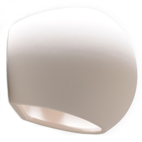 Kinkiet ceramiczny GLOBE biały + 1x Żarówka LED E27 3000K Ciepła 7,5W 620lm