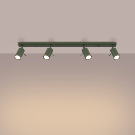 Plafon RING 4L zielony oliwkowy