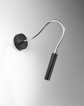 Kinkiet AXIL czarny + 1x Żarówka LED G9 4000K Zimna 3W 204lm