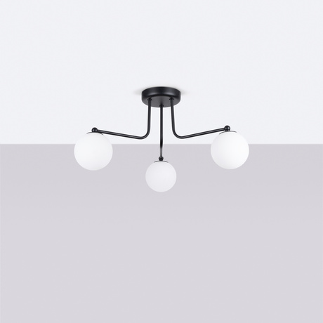 Żyrandol ASTRAL 3 czarny + 3x Żarówka LED G9 3000K Ciepła 4,5W 450lm