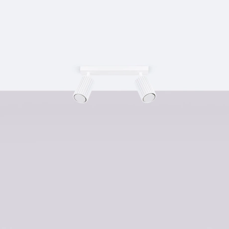 Plafon KARBON 2 biały