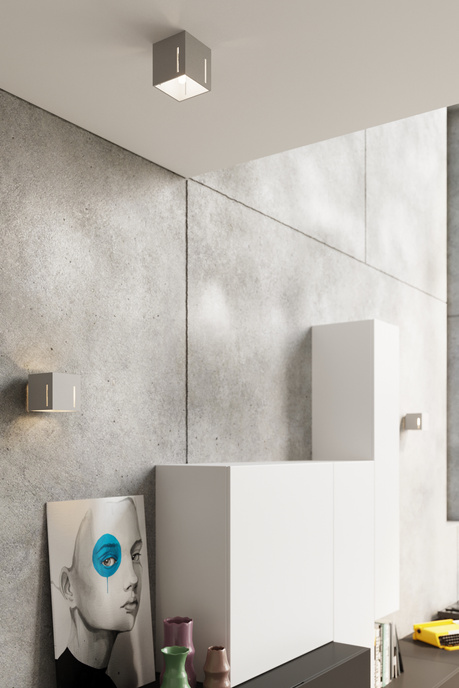 Kinkiet PIXAR szary + 1x Żarówka LED G9 4000K Zimna 4,5W 530lm