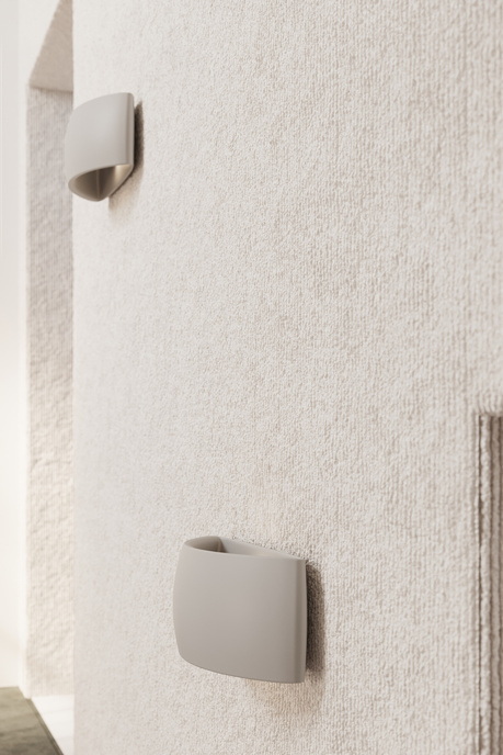 Kinkiet ceramiczny PONTIUS szary + 1x Żarówka LED G9 4000K Zimna 4,5W 530lm