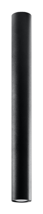 Plafon LAGOS 60 czarny + 1x Żarówka LED GU-10 3000K Ciepła 7W 620lm