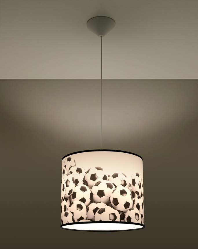 Lampa wisząca PIŁKA B 30 + 1x Żarówka LED E27 4000K Zimna 7,5W 650lm