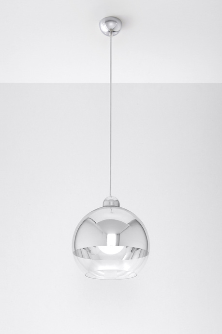 Lampa wisząca COSMO 25 chrom + 1x Żarówka LED E27 4000K Zimna 7,5W 650lm