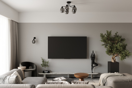 Kinkiet FILLAN 1 czarny + 1x Żarówka LED E27 4000K Zimna 7,5W 690lm