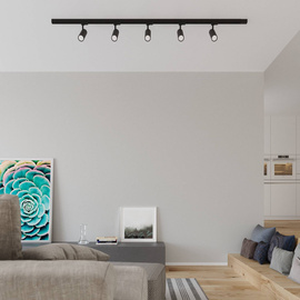 Lampa Sufitowa, 5 punktowa, system szynowy 3 fazowy, DIREZIONE