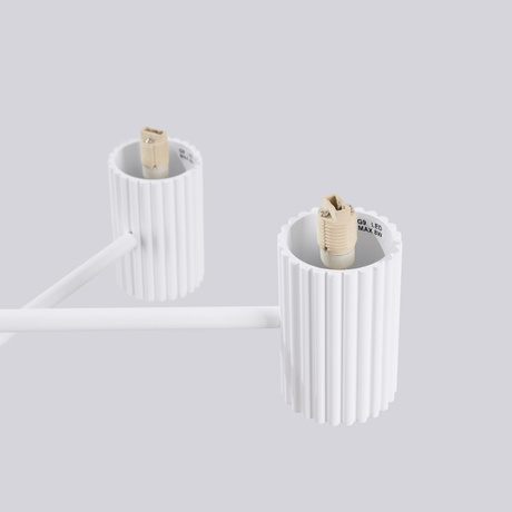 Żyrandol HALO 6 biały + 6X Żarówka LED G9 3000K Ciepła 4,5W 450lm